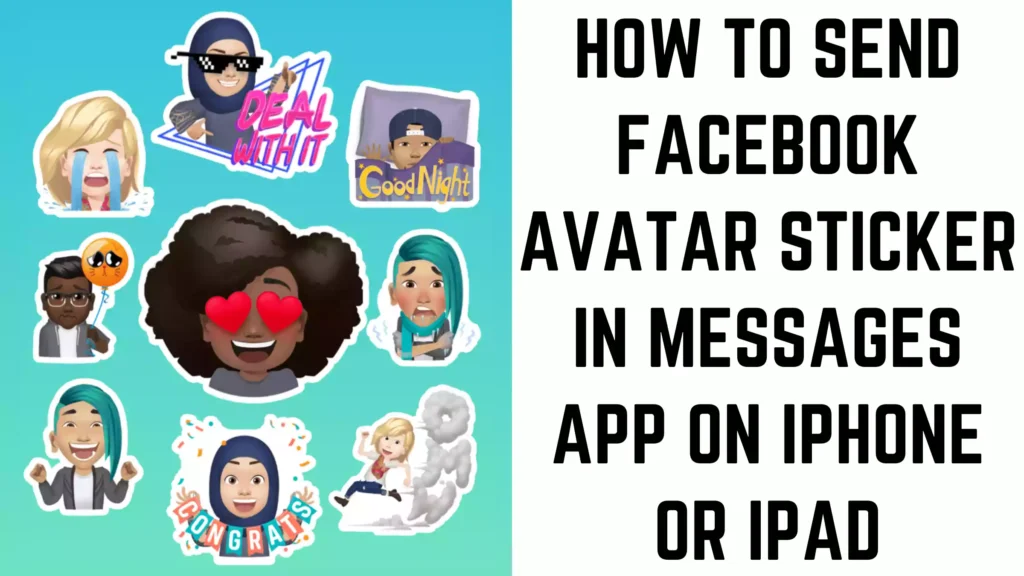 How to Send Facebook Avatar Sticker in Messages App on iPhone or iPad