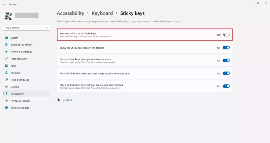 how-to-turn-off-keyboard-shortcut-for-sticky-keys-in-windows-11